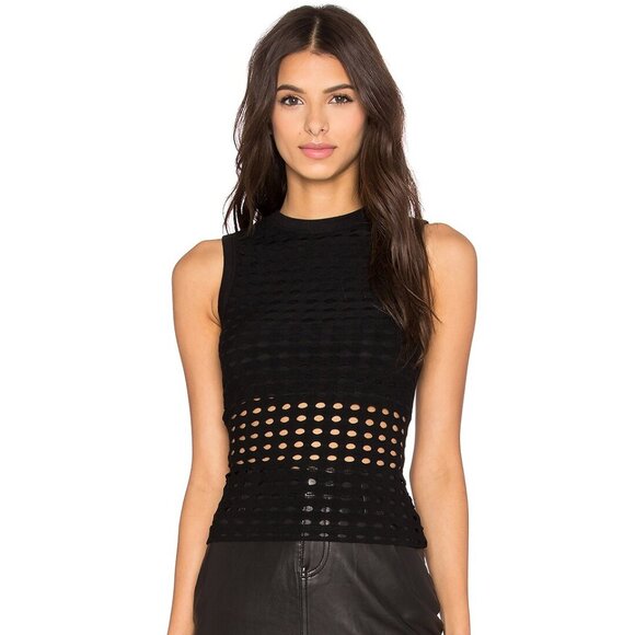 T by Alexander Wang Perforated Hole Tank ASO Isabelle Lightwood - Picture 2 of 12